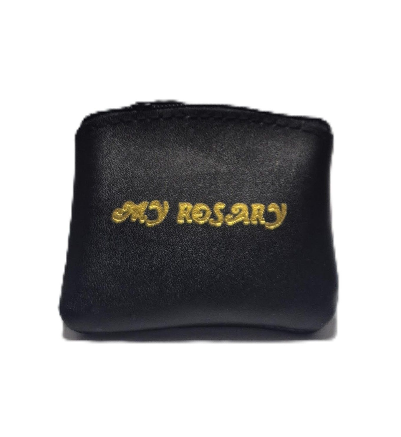 25-203-02 Leather Rosary Pouch My Rosary Black