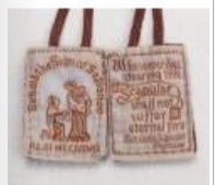      PL870BR Scapular - Brown/Brown Ribbon