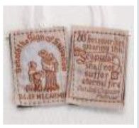       PL870WH Scapular - Brown/White Ribbon