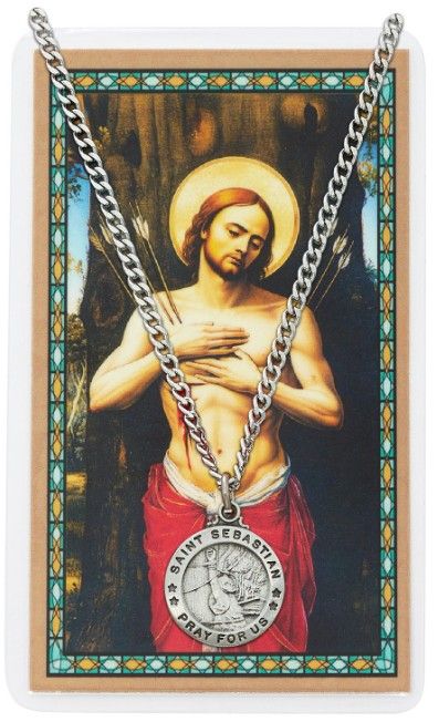PSD600SB St. Sebastian Prayer Card Set