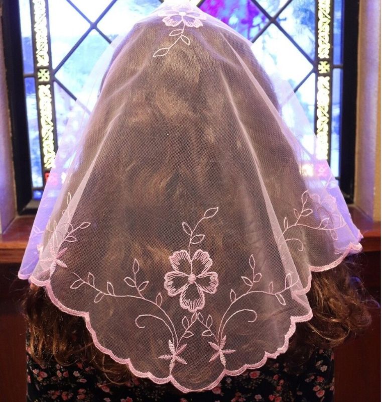 9079 - Rosa Veil - Pale Pink