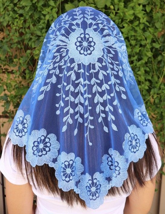 8202 - Elaina Veils - Madonna Blue