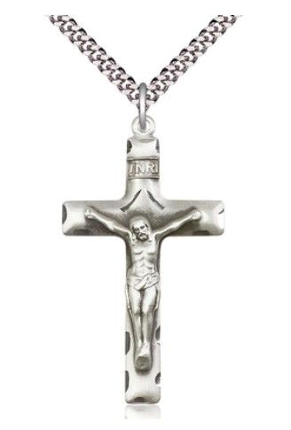       0644/24LS Crucifix - LRH 24" Heavy Curb Chain