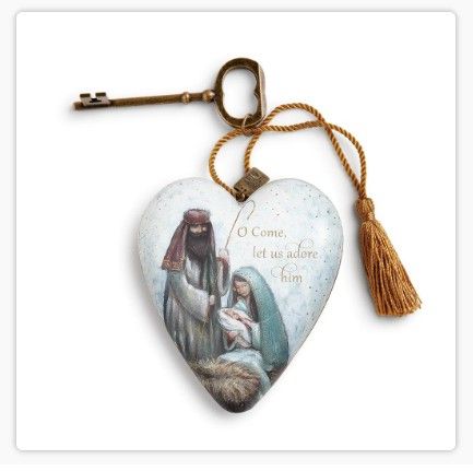       O Come Let Us Adore Him Art Heart
