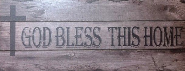 BK-84 God Bless This Home Plaque ***