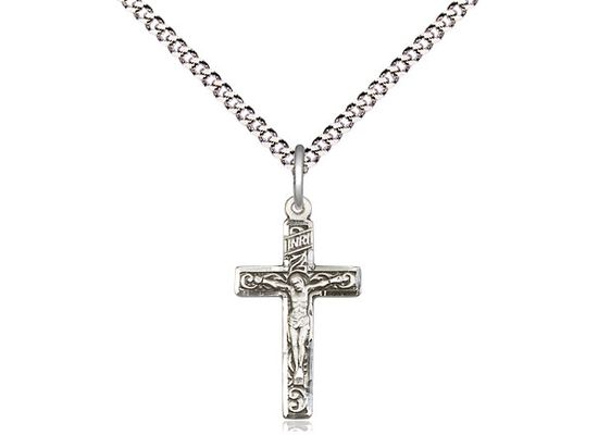      0672SS/18S - SS Crucifix 26 Engraved/18S  sm 3/4