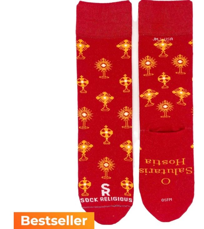 SR0857 Monstrance Socks Red