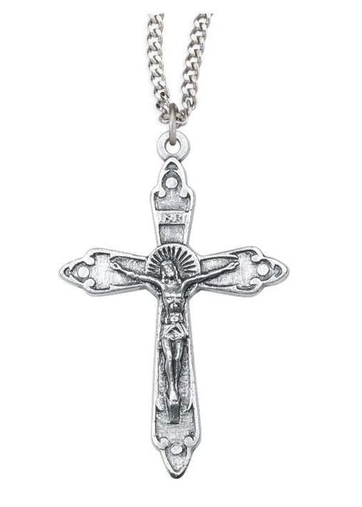 1998BX Antique Oxidized Crucifix 24"