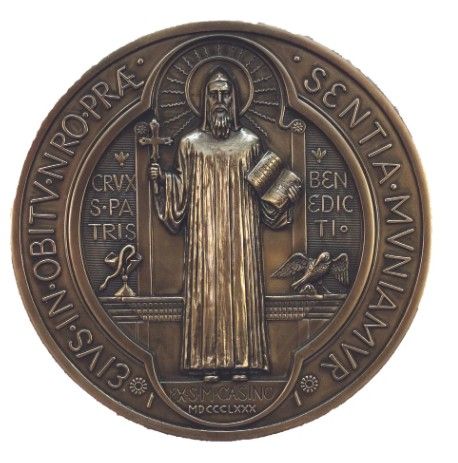 SR-77652 - St Benedict Medal Bronze 7" diameter