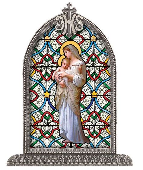 SG830-298 Divine Innocence Silver Arch Framed Plexiglass