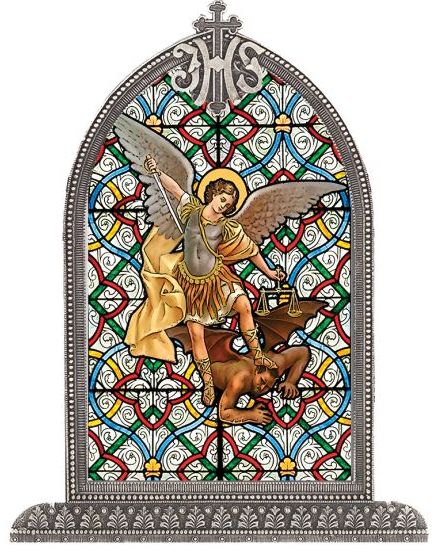 SG830-350 Guardian Angel Silver Arch Framed Plexiglass
