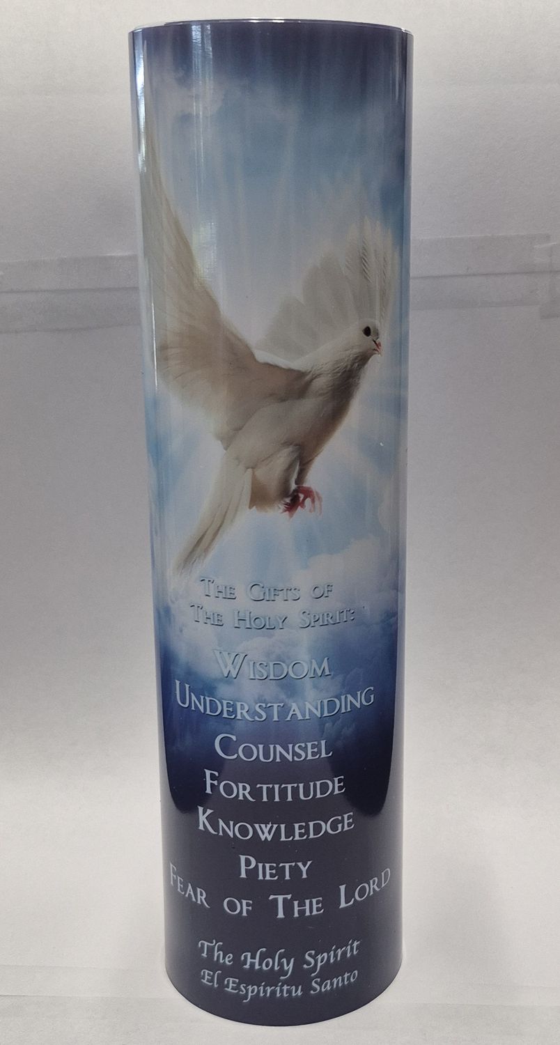        Holy Spirit LED Candle Blue C-8040