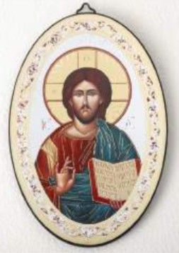 47-100-CT Christ Teacher Plaque Oval Wood Foil