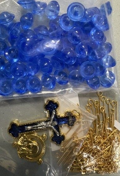 MRRK4 Gold Rosary Parts Kit