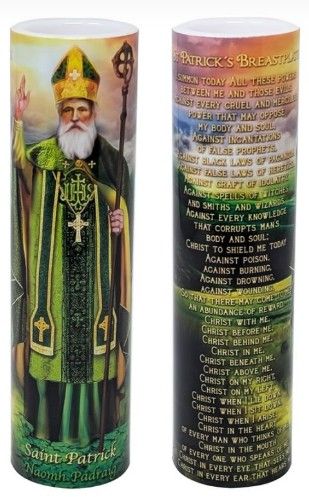 Saint Patrick LED Candle C-8049