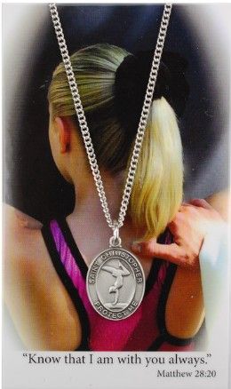      Gymnastics Pray Card Set 19" Chain - PSD676GY 
