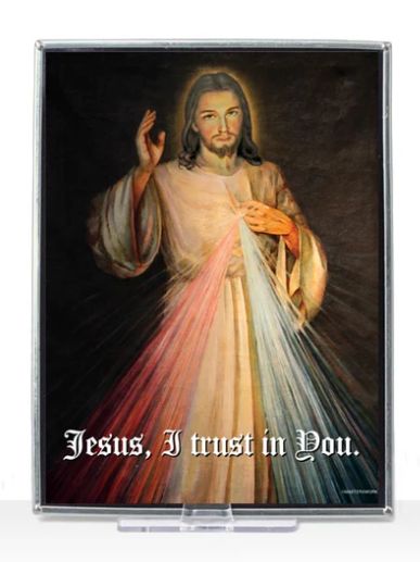        Divine Mercy Suncatcher Rectangle GM1027