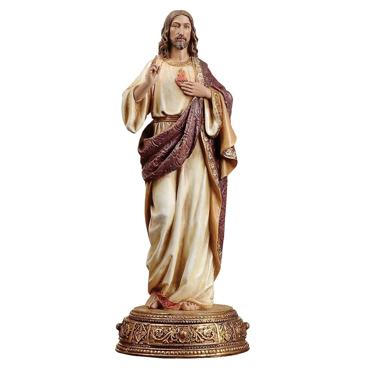        10.25" Sacred Heart of Jesus Statue Heavenly Protectors Collection 62817    