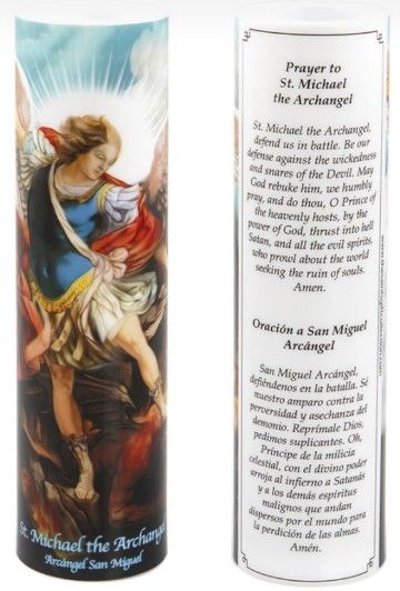 Saint Michael LED Candle C-8025