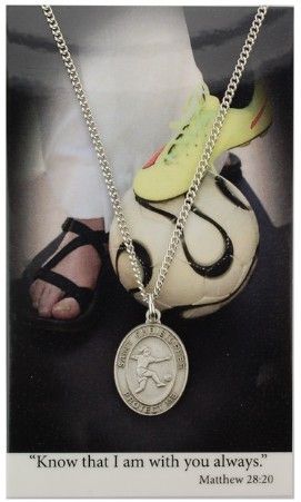        Girls Soccer St. Christopher chain PSD676SR