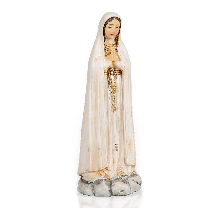 4" Our Lady of Fatima Statue w/Holy Card Boxed 1735-225