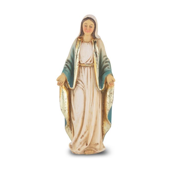        4" Our Lady of Grace Statue w/Holy Card Boxed 1735-200