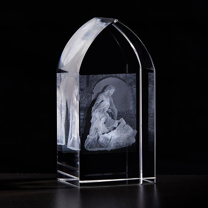 Holy Family Etched Glass Nativity L6274