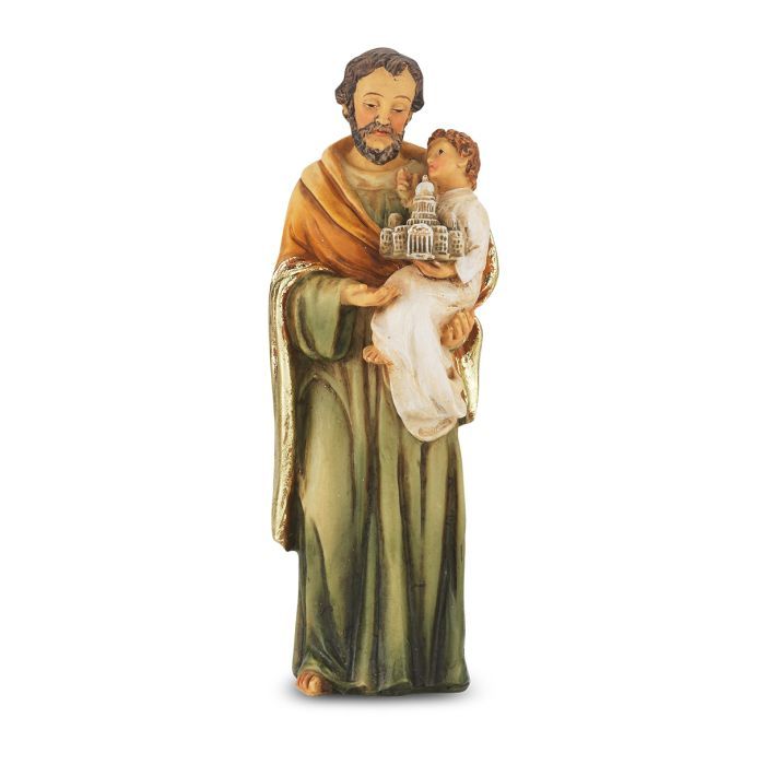        4" St. Joseph Statue w/Holy Card Boxed 1735-630
