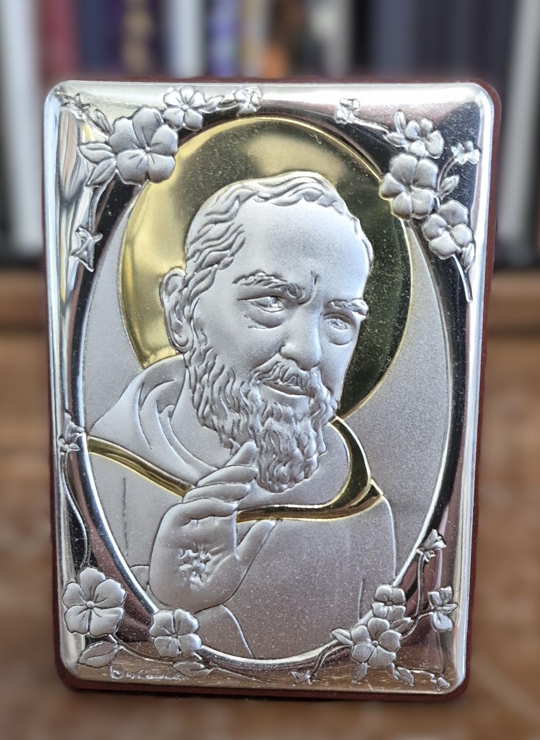 47-305-PP 4x2.75in Padre Pio Plaque