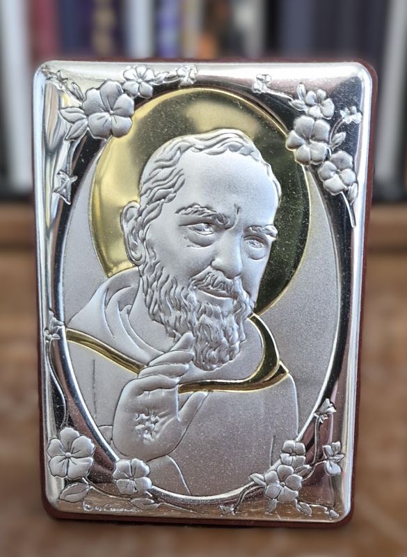47-305-PP 4x2.75in Padre Pio Plaque