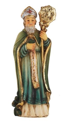      1735-640 Saint Patrick 4in Statue Boxed