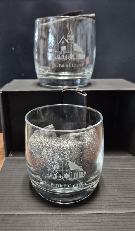 Saint Patrick Church Drinking Glass 2pk