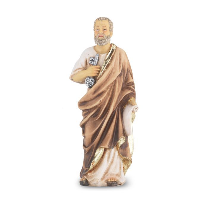 4" Saint Peter Statue w/Holy Card Boxed 1735-518