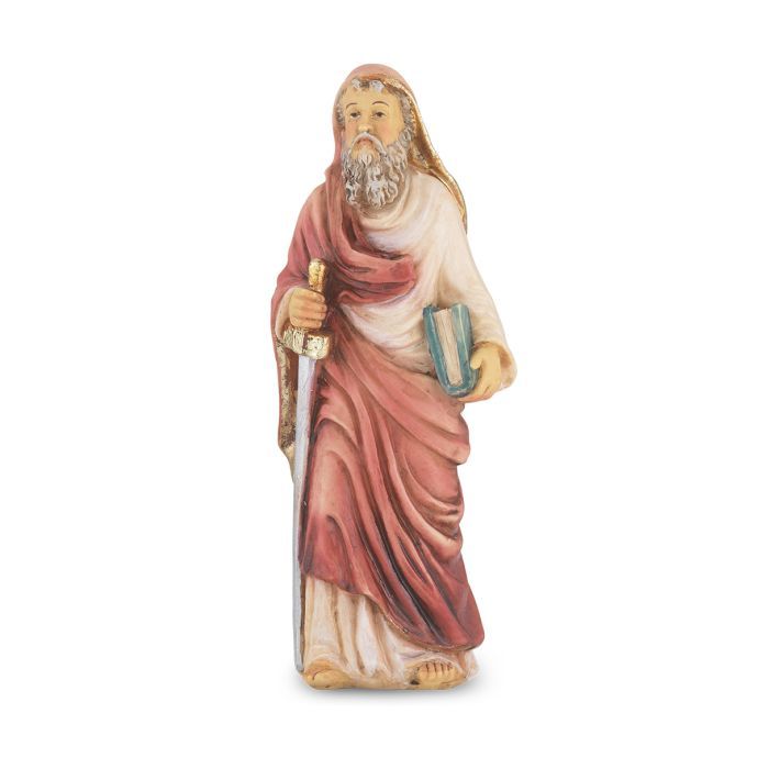         4" Saint Paul Statue w/Holy Card Boxed 1735-512