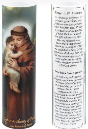 Saint Anthony LED Candle C-8027