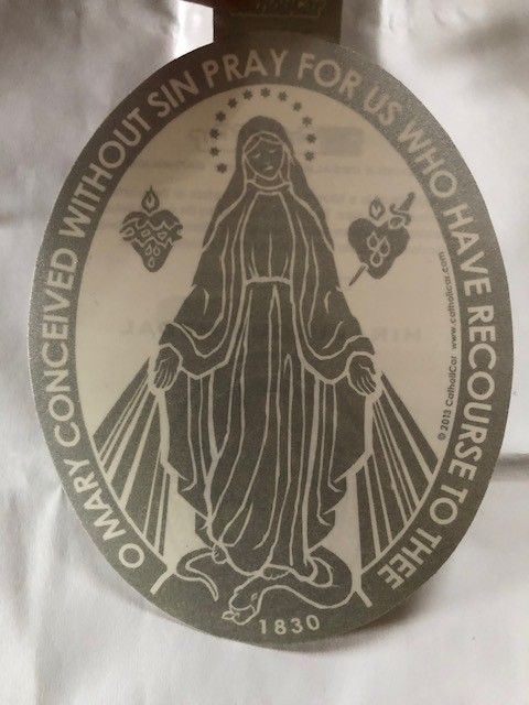        Miraculous Medal Decal CCT42