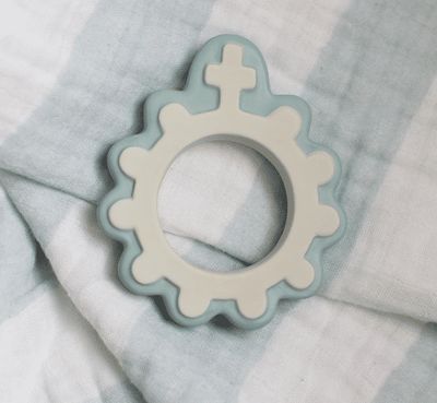        Baby's First Rosary Teether Blue 4989