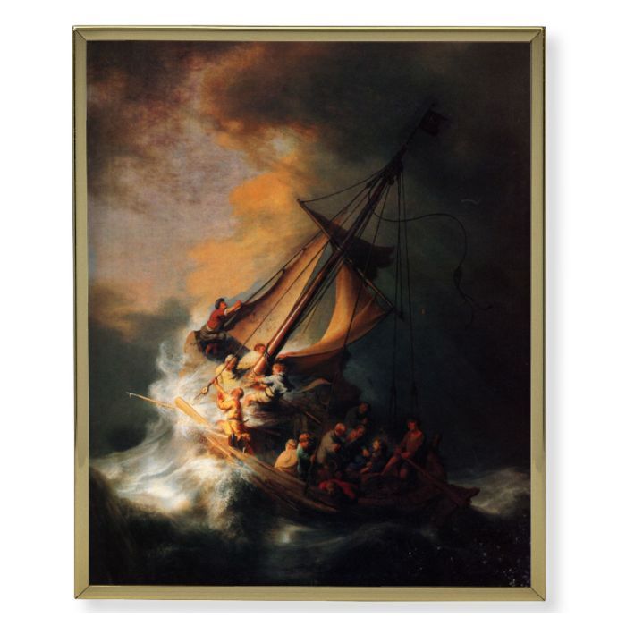8"x10" Storm of the Sea of Galilee by Rembrandt Framed Print 810-8062
