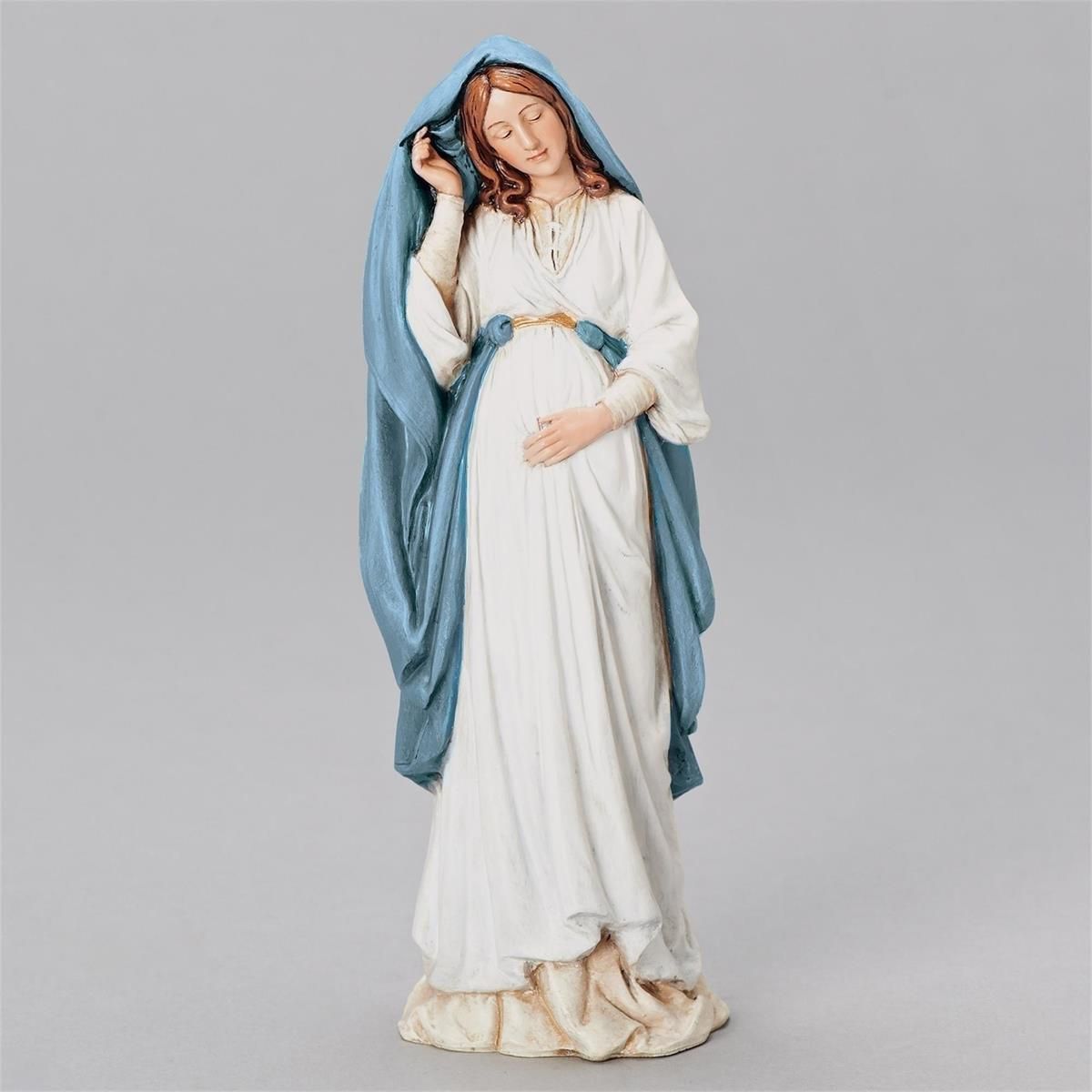 8.75" Pregnant Mary Statue Reenaissance Collection 600126