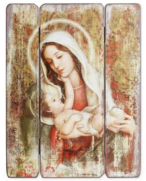 15" A Child's Touch Madonna and Child Panel St. Joseph Studio Panel 66490