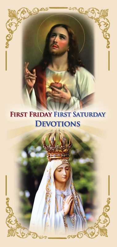      First Friday First Saturday Devotions Laminated Folder
