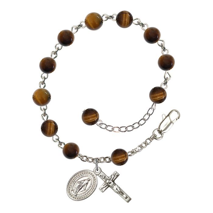 Tiger eye Rosary Bracelet  213 RB0936TESW SP