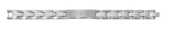        Men's Stainless Steel Our Father Bracelet BR888