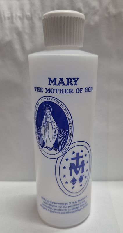          Blessed Virgin Mary Holy Water Bottle 8oz H-HWB 3