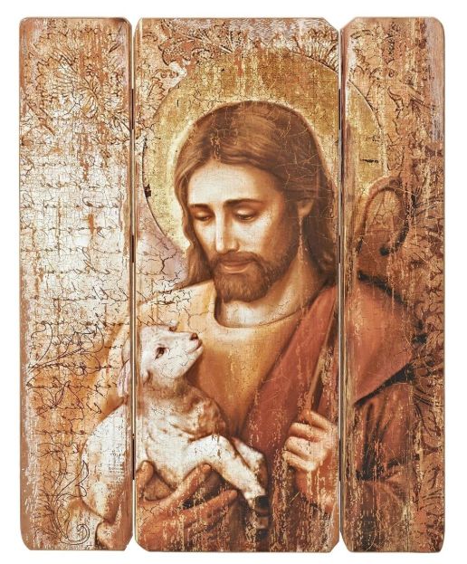        26" Jesus with Lamb Panel 44556