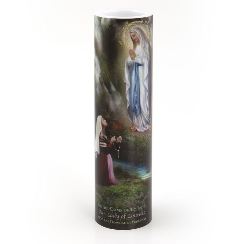        Our Lady of Lourdes LED Candle C-8041