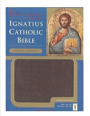Ignatius Bible/Compact - Burgundy W/Zipper