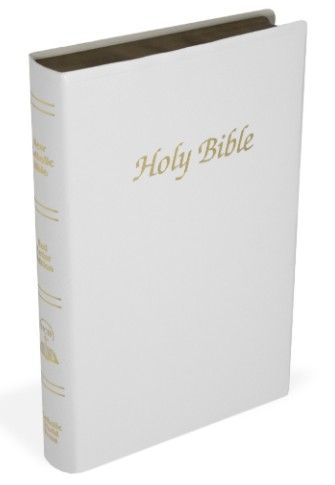 First Communion NCB Bible White W2404FCG
