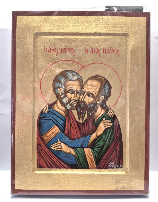        7x9" Peter and Paul Icon from Greece GR120***