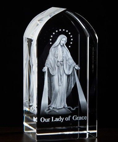 Etched Glass - Our Lady of Grace JC-4405 ***